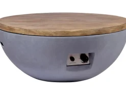 Outdoor-Feuerschale mit Gasflamme Lunar Ø 90 cm Grau*Dobar Clearance