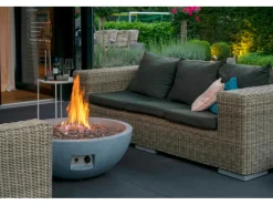 Outdoor-Feuerschale mit Gasflamme Lunar Ø 90 cm Grau*Dobar Clearance