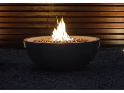 Outdoor-Feuerschale mit Gasflamme Lunar Ø 90 cm Grau*Dobar Clearance