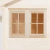 Weka Gartenlauben|Doppelfenster 138 x 79 cm für Gartenhaus mit Wandstärke 21/28 mm