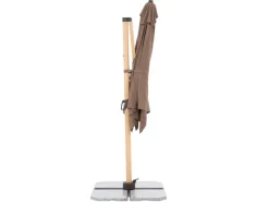 Doppler Sonnenschirme|Ampelschirm Alu Wood 300 cm x 220 cm mit Kurbelmechanik