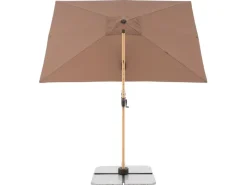 Doppler Sonnenschirme|Ampelschirm Alu Wood 300 cm x 220 cm mit Kurbelmechanik