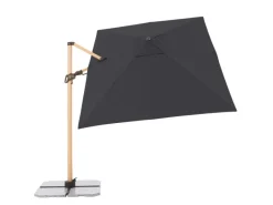 Doppler Sonnenschirme|Ampelschirm Alu Wood 300 cm x 220 cm mit Kurbelmechanik