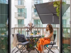 Doppler Sonnenschirme|Balkonschirme Active 130 cm x 180 cm mit Handöffner