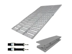 DREIBREIT Quads|Motorroller|By TRUTZHOLM 3-Fach Auffahrrampe Klappbar 255cm Grau