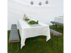 2 Bierbank Auflagen zum Wenden 220 x 25 x 2 cm inkl. 12 Bodenschoner*DuneDesign Clearance