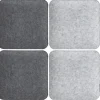 4 Eckige Sitzkissen aus Filz 35 x 35 x 3 cm in Grau*DuneDesign Outlet