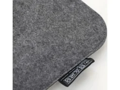 4 Eckige Sitzkissen aus Filz 35 x 35 x 3 cm in Grau*DuneDesign Outlet