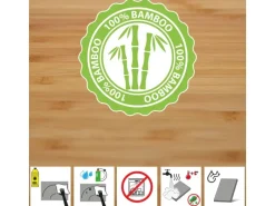 Raclettebrett mit Spachtel für 4 Personen 30 x 22 cm aus Bambus*DuneDesign Outlet