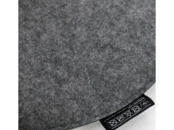 Rundes Sitzkissen aus Filz Ø 35 cm 30 mm Stark in Grau*DuneDesign Discount