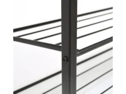 Schuhregal mit Sitzbank 95 x 33 x 52 cm  Hellgrau*DuneDesign Sale