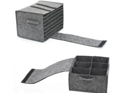 DuneDesign Campingzubehör|Tellerhalter für 8 Teller & Tassenhalter für 6 Tassen Anthrazit