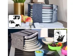 Wohnmobil Tellerhalter für 8 Teller Anthrazit*DuneDesign Hot