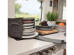 Wohnmobil Tellerhalter für 8 Teller Anthrazit*DuneDesign Hot