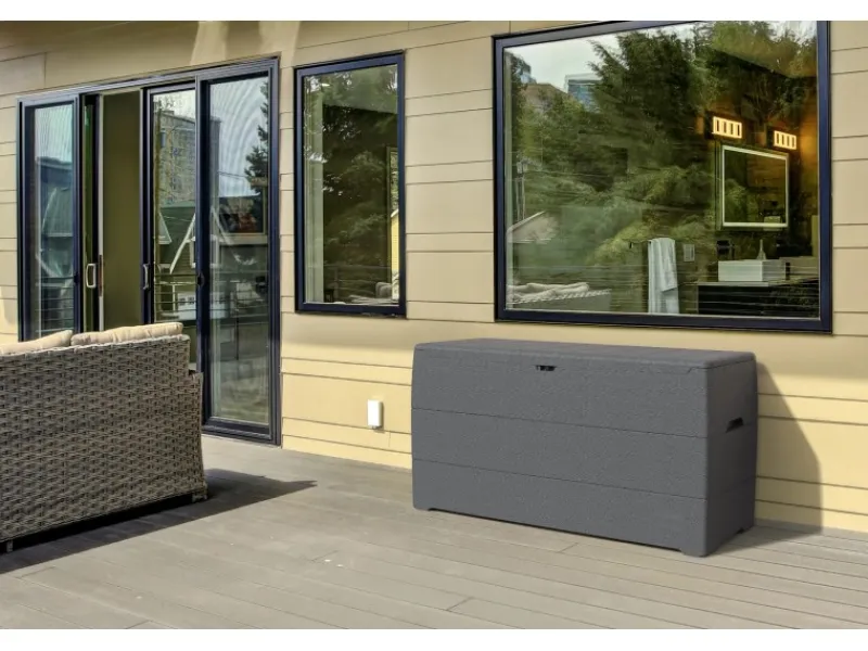 Durabox 270 l Aufbewahrungsbox Anthrazit BxHxT: 117 cm x 56 cm x 45cm*Duramax