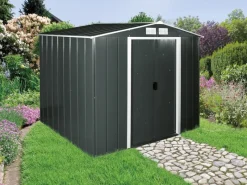 Duramax Quads|Metallgerätehaus Eco 8 x 6 Anthrazit/Weiß