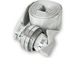 Eberth Schlauch Kupplungen|Gartenschlauchwagen|3 Zoll Feuerwehrschlauch Flachschlauch mit Storz 75-B Kupplung Länge 10m