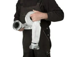 Eberth Schlauch Kupplungen|Gartenschlauchwagen|3 Zoll Feuerwehrschlauch Flachschlauch mit Storz 75-B Kupplung Länge 10m