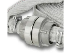 Eberth Wasserpumpe|Schlauch Kupplungen|1 Zoll Feuerwehrschlauch Flachschlauch mit Storz 25-D Kupplung Länge 30m