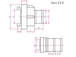 Eberth Wasserpumpe|Schlauch Kupplungen|1 Zoll Feuerwehrschlauch Flachschlauch mit Storz 25-D Kupplung Länge 30m