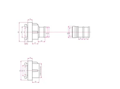 Eberth Schlauch Kupplungen|Gartenschlauchwagen|2 Zoll Kupplung im Set Innendurchmesser 59mm Außendurchmesser 52mm