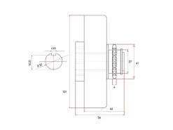 Fliehkraftkupplung Welle 20mm für Ketten Typ 35 Ritzel 12 Zähne*Eberth New
