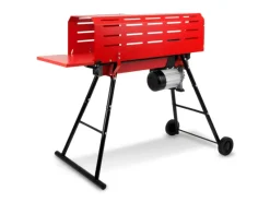 Eberth Holzspalter|Hydraulik Holzspalter Elektrisch 2200W mit 7t Spaltkraft und Käfig Stand