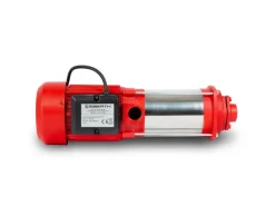 Eberth Wasserpumpe|Mehrstufige Gartenpumpe 2400L/h 4 bar 370W Edelstahl 8m Ansaughöhe 1 Zoll