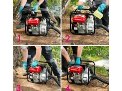 Eberth Wasserpumpe|Brunnenpumpe|Wasserpumpe 5,5PS mit 30.000l/h und 30m Förderhöhe, 2 Zoll Anschluss, 4-Takt-Motor