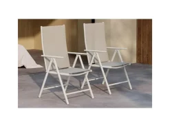 ebuy24 Break Gartenstuhl Positionsliege Beige* Clearance