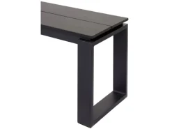 ebuy24 Martinus Gartenbank 180cm Schwarz*