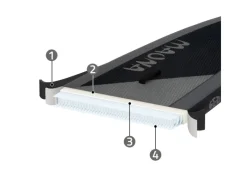 ECD Germany Wassersport|Aufblasbares Stand Up Paddle Board Maona 308x78x10 cm   PVC