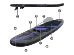 Aufblasbares Stand Up Paddle Board mit Sitz 320x82x15 cm*ECD Germany Clearance