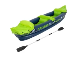 Aufblasbares Kajak Cruiser X1 2 Personen 318x80x55 cm Grün/Weiß/Blau*ECD Germany Clearance