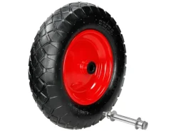 2Er Set Schubkarrenrad Luftbereift mit Achse 4,80-4,00-8 390 mm*ECD Germany Sale