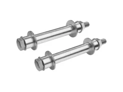 2Er Set Universal Achse für Schubkarrenrad 10,5x105mm Stahl Verzinkt*ECD Germany Hot