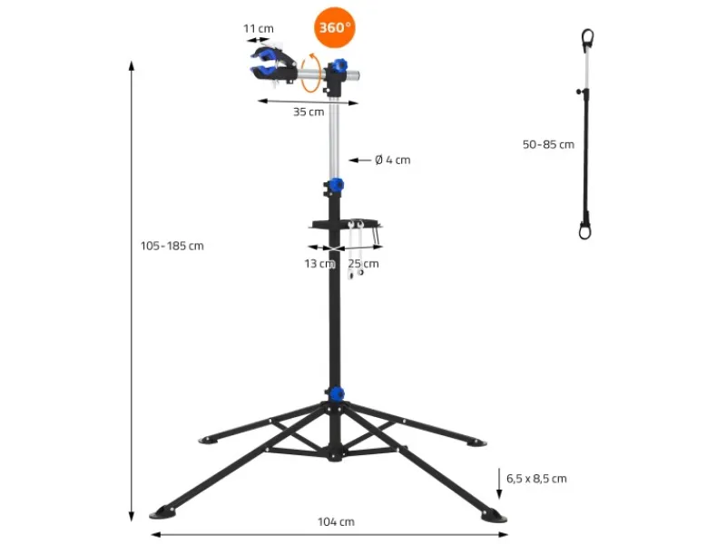ECD Germany Motorroller|Fahrradmontageständer Reparaturständer Höhenverstellbar 105-185 cm