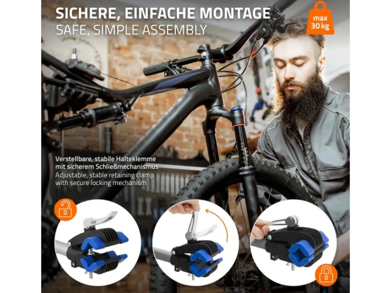ECD Germany Motorroller|Fahrradmontageständer Reparaturständer Höhenverstellbar 105-185 cm
