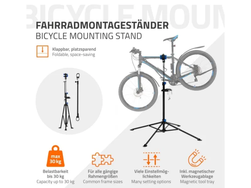 ECD Germany Motorroller|Fahrradmontageständer Reparaturständer Höhenverstellbar 105-185 cm