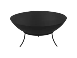 Feuerschale 50x24 cm aus Stahl mit 3 Füße Feuerstelle für den Garten*ECD Germany Outlet