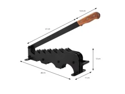 Manueller Holzspalter Gusseisen Schwarz Wandmontage mit Holzgriff*ECD Germany Online