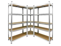 Regalsystem Set 2 Lagerregale 180x90x40 cm mit Eckregal 180x70x40cm*ECD Germany Sale