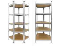 Regalsystem Set 2 Lagerregale 180x90x40 cm mit Eckregal 180x70x40cm*ECD Germany Sale