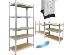 Regalsystem Set 2 Lagerregale 180x90x40 cm mit Eckregal 180x70x40cm*ECD Germany Sale