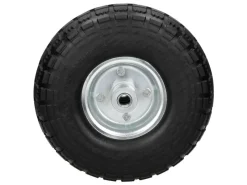 ECD Germany Streuwagen|Sackkarrenrad Blockprofil PU Vollgummi 4,10-3,50-4 260x85mm 130kg