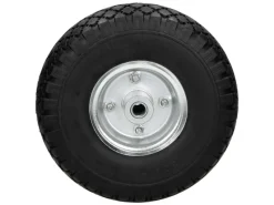 ECD Germany Streuwagen|Sackkarrenrad Blockprofil PU Vollgummi 3,00-4 260x85mm 120kg Schwarz