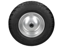 Schubkarrenrad PU mit Blockprofil Achse 4,80-4,00-8 390 mm Schwarz*ECD Germany New