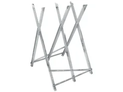 ECD Germany Gartenhandgeräte|Sägebock für Kettensäge 3-Fach Metall bis 150kg Klappbar Verstellbar