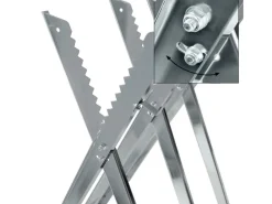 ECD Germany Gartenhandgeräte|Sägebock für Kettensäge 3-Fach Metall bis 150kg Klappbar Verstellbar