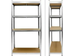 Werkstattregal 160x80x40cm bis 320kg Verzinktes Metall 4 MDF-Platten*ECD Germany Sale